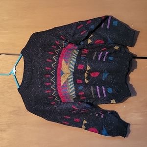 Vintage Geometric Wool Sweater